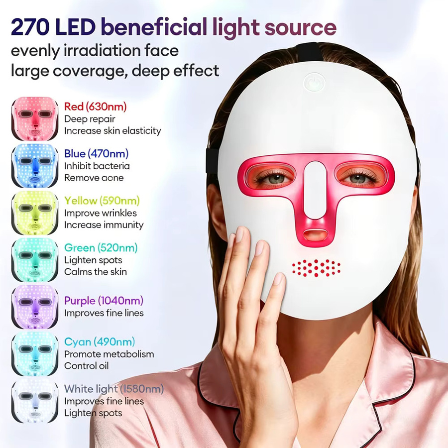 Forevrelily LED-Gesichtsmaske, kabellos, Unisex - Bild 3
