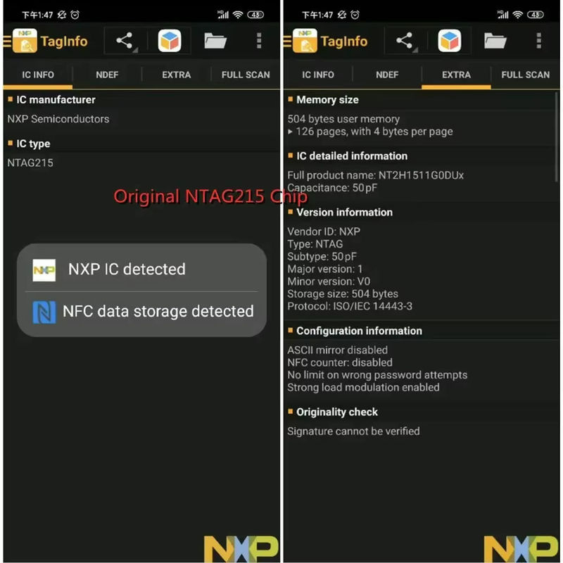HACHANLUN NTAG215 NFC-Karten aus PVC, schwarze RFID-Tags mit 13,56 MHz und 504 Bytes Speicher für dein Smartphone - Bild 4