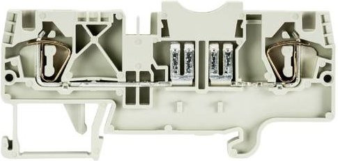 Wieland Electric 56.704.4155.0 Sicherungsklemme mit Federzuganschluss in Grau, 100 Stück - Bild 1