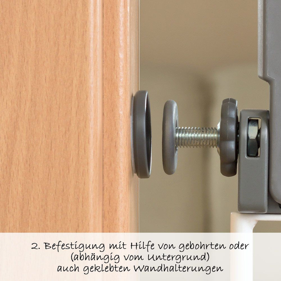 Reer Klemm- und Schraubgitter T-Gate Active Lock aus Metall in Weiß, Breite: 73 - 106 cm - Bild 3