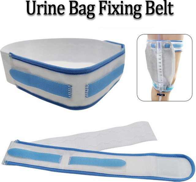 Verstellbarer elastischer Urinbeutel-Fixiergurt für externe Urindrainagebeutel - Bild 1