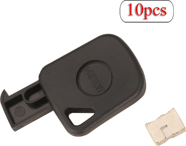 Jingyuqin 10 Stück KEYDIY Transponder Auto Schlüsselanhänger Shell 02Version Hülle für KD VVDI in Schwarz - Bild 1