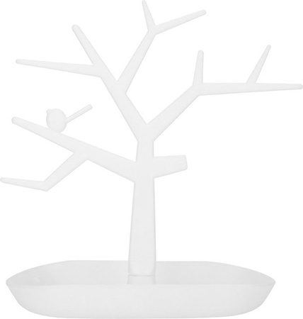 DIYelecs Schmuck Display Organizer für Ohrringe, Armbänder, Ringe und Halsketten in Weiß
