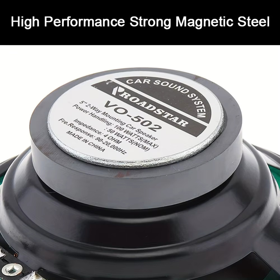 AiteFeir 5 Zoll Auto-Lautsprecher 100W HiFi Koaxial-Subwoofer Universelle Automotive Audio-Musik Vollbereichs-Frequenz Auto-Stereolautsprecher - Bild 6