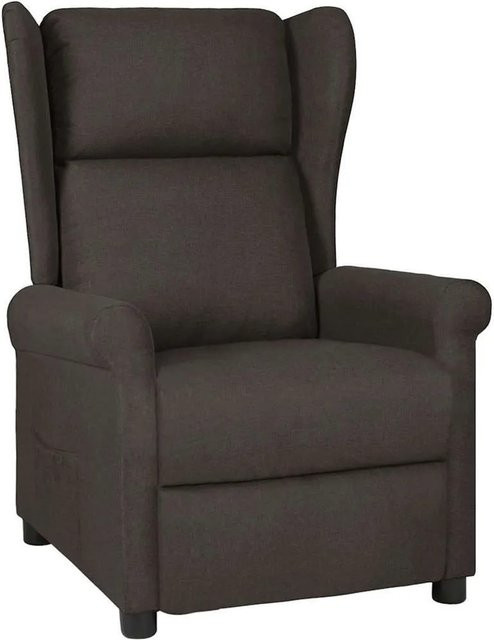 vidaXL Relaxsessel in Taupe aus Stoff mit verstellbarer Kopfstütze und Armlehnen - Bild 1