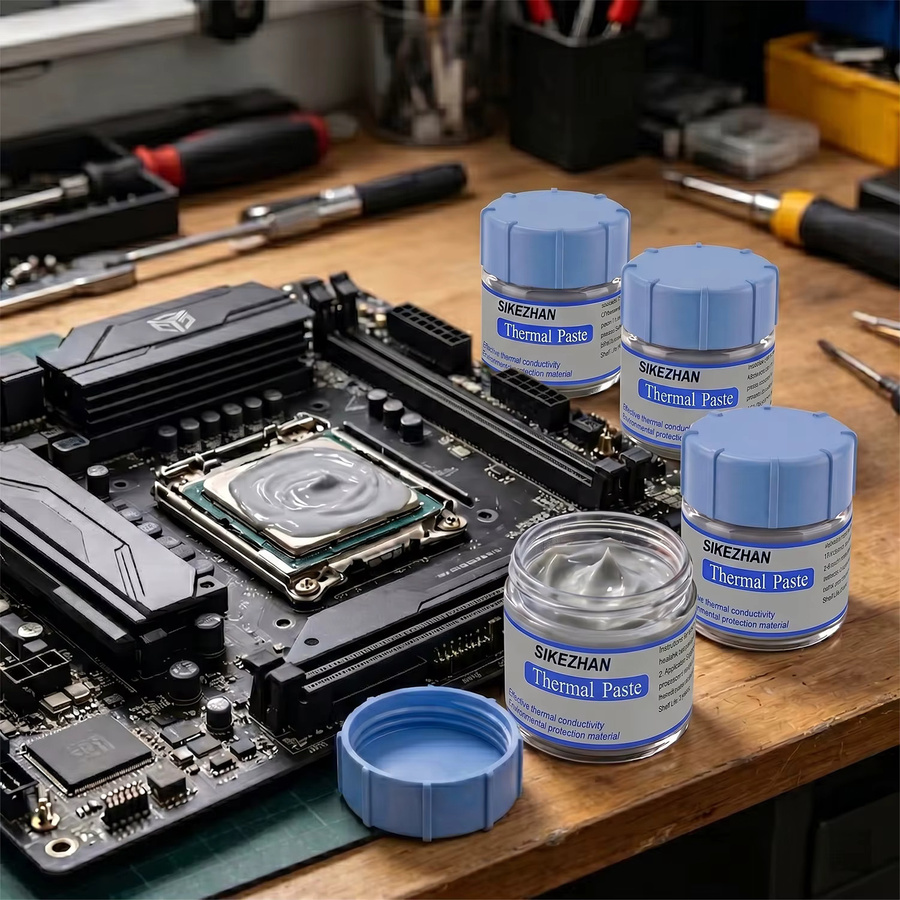SIKEZHAN Hochleistungs-Wärmeleitpaste für Gaming-PC, Laptop, GPU, CPU und LED-Kühlkörper, 25g - Bild 2