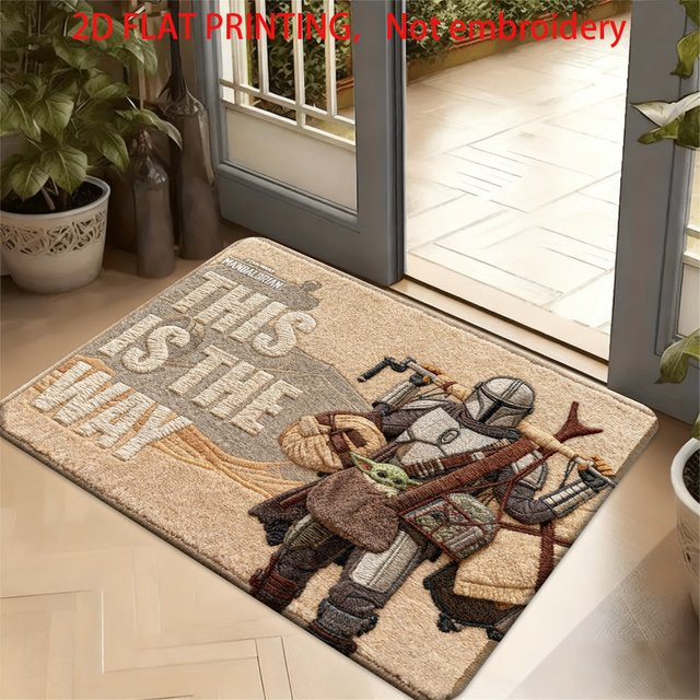 Beast Kingdom Star Wars The Mandalorian Fußmatte aus Polyester mit 2D-Flachdruck in Multicolour - Bild 1