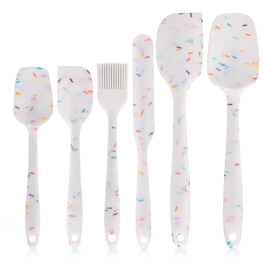 6-teiliges Galavilly Silikon-Spatel-Set, hitzebeständig und lebensmittelecht, ideal zum Backen und Kochen - Bild 2