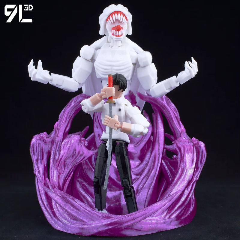Bandai Dummy13 JJK Anime Figuren 3D Gedruckt, Bewegliche Multi-Jointed Modellfiguren in Schwarz und Mehrfarbig - Bild 2
