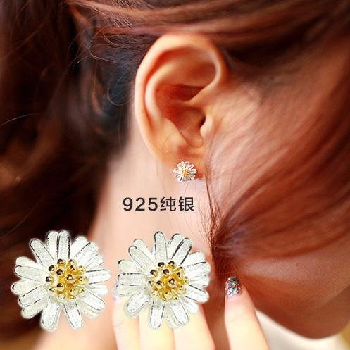 RETTI Gänseblümchen Ohrstecker, 925 Silber, Damen, Mädchen - Bild 1