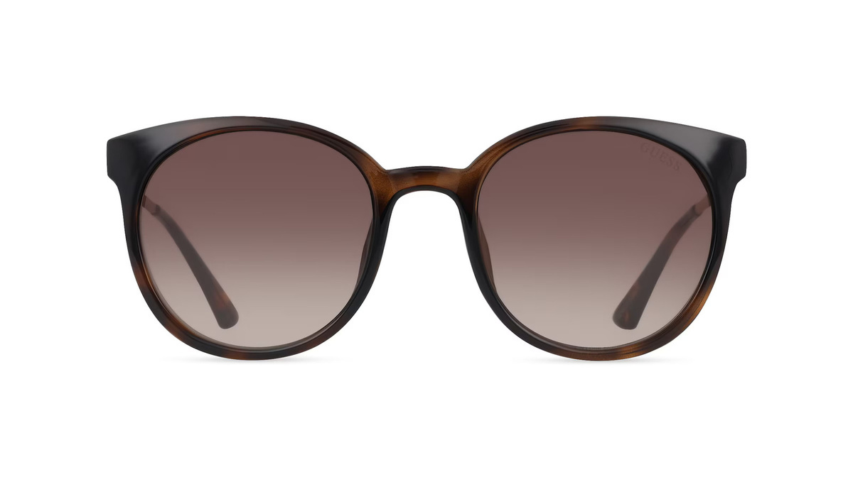 Guess GU7503 Sonnenbrille Vollrand, Rund, Kunststoff, Unisex, Braun - Bild 1
