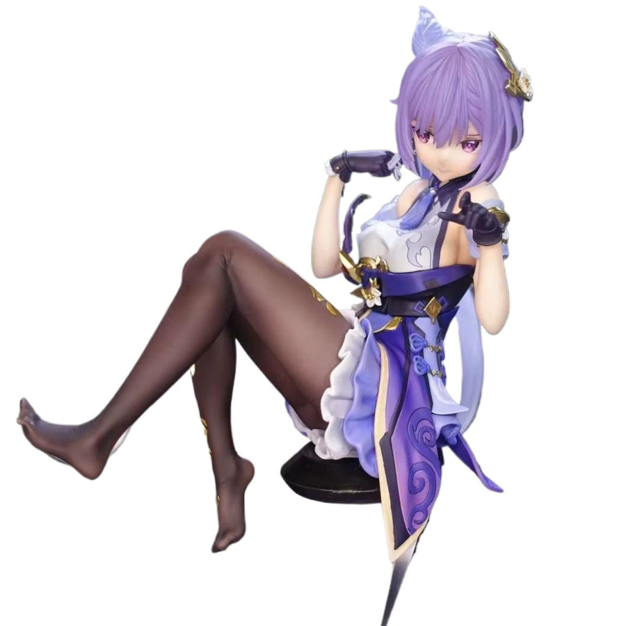 Bandai Genshin Impact Keqing Seated Teasing Pose, Anime Figur Statue - Bild 5
