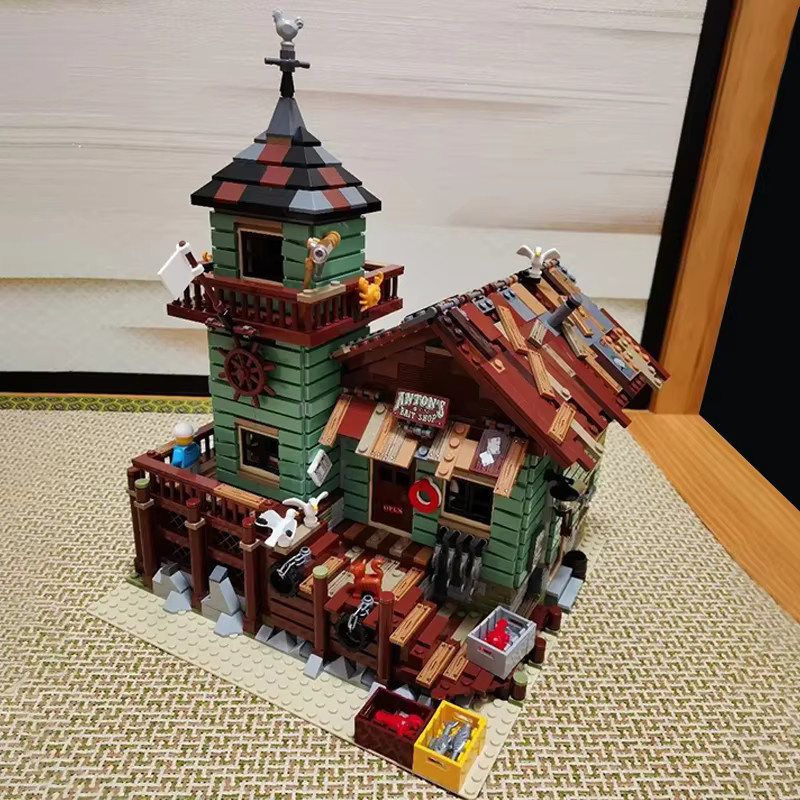 YMOLGA Fischerhaus Baustein-Set, Konstruktionsmodell, 2049 Teile, ab 14 Jahren - Bild 3