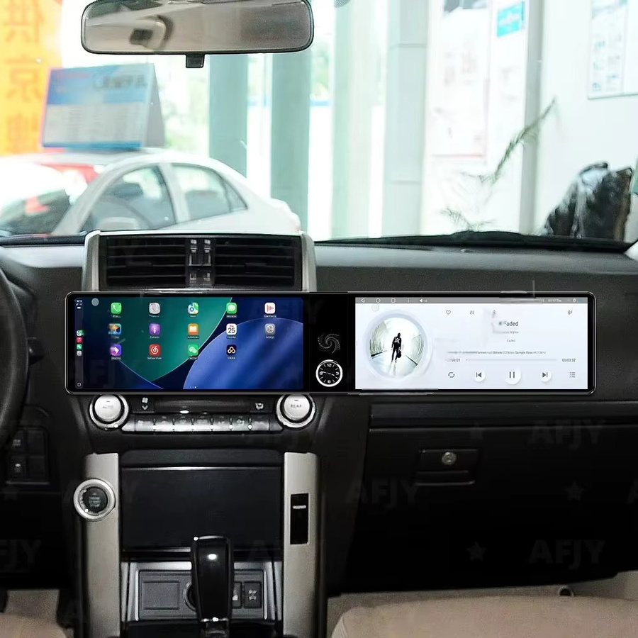 YANFU Dual-Screen Android 14 Autoradio mit CarPlay und GPS-Navigation für Toyota RAV4 und Wildlander (2020-2024), Schwarz - Bild 4