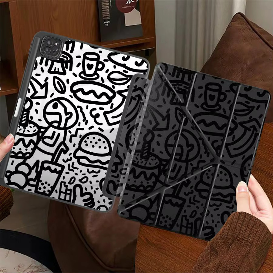 Graffiti Tablet-Hülle für iPad Pro, iPad Air und iPad Mini in Schwarz und Multicolour - Bild 3