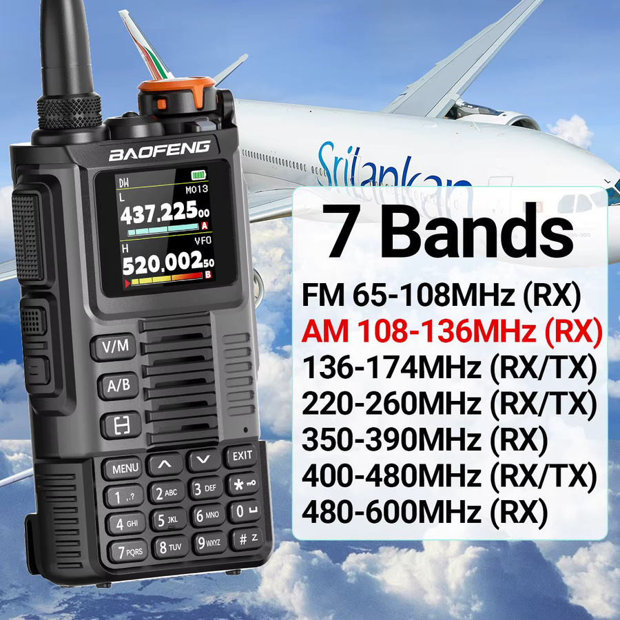 Baofeng UV-K67 PRO Walkie Talkie in Grau mit USB-C Anschluss und Multi-Band Funkfunktion - Bild 2