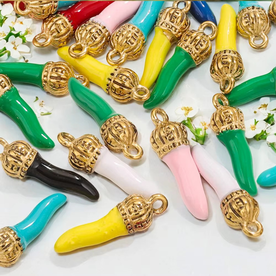 Aiovlo Charms, Edelstahl vergoldet, Emaille, Multi-Farbe - Bild 2