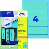 Avery Zweckform Ordnerrückenetikett ultragrip breit/kurz in Blau - Bild 1