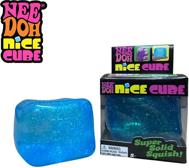 Needoh Schylling Glitzerwürfel, Fidget Spielzeug, Weich zum Drücken, Langsamer Rückprall - Bild 1