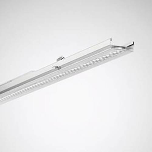 Trilux LED-Geräteträger 7651IPHE mit Schienensystem in Weiß und Transparent, IP64 Schutzart - Bild 1