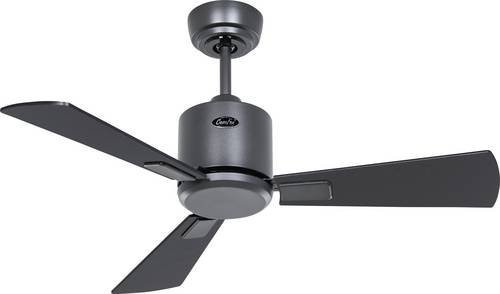 CasaFan ECO NEO III 92 BG-SW/TK WiFi Deckenventilator in Basalt-Grau und Schwarz/Teak mit Fernbedienung, Timer, App-Steuerung und Licht - Bild 1