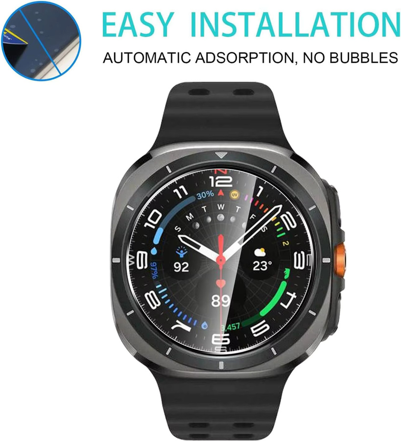 samusak Uhrenzubehör Glas für Samsung Galaxy Watch, 2 Stück - Bild 4