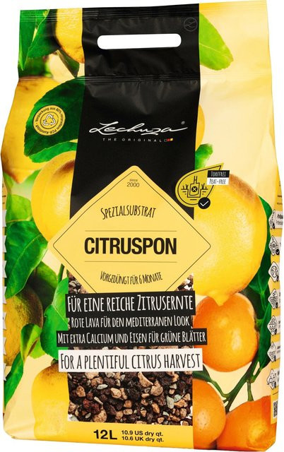 Lechuza Citrus Pon Spezialsubstrat für Zitruspflanzen und essbare Pflanzen, 12 l - Bild 1