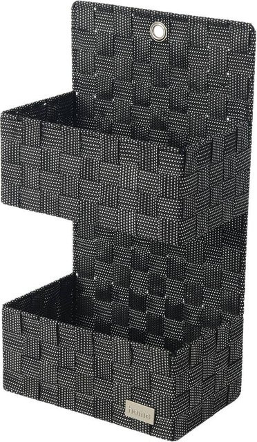 Pocoline Korb in Open Weave Optik aus Stoff, Farben: Schwarz oder Weiß, B/T/H: 46,0 x 25,0 x 15,0 cm - Bild 1