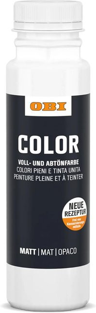 OBI Color Abtönfarbe Weiß wasserbasiert 0,25 l - Bild 1
