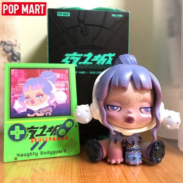 POP MART Skullpanda Nacht Stadt Serie Blind Box Cyberpunk Anime Figur für dein Desktop Ornament - Bild 1