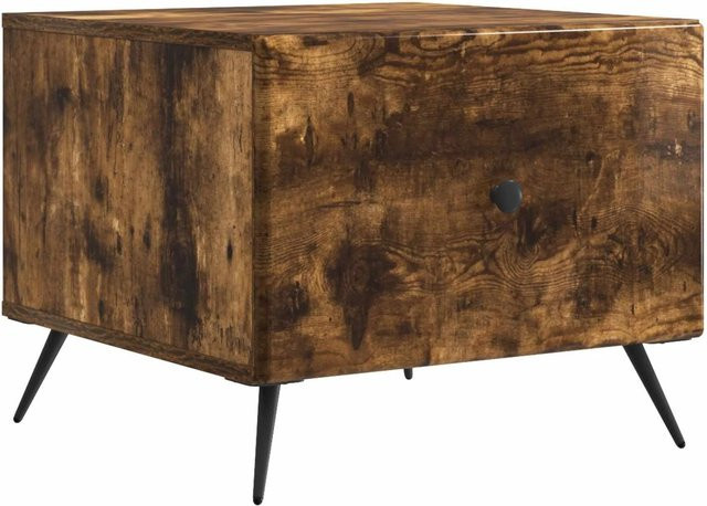 vidaXL Couchtisch aus Holzwerkstoff in Eiche Optik, Braun, B/T/H: 50 x 50 x 40 cm - Bild 1