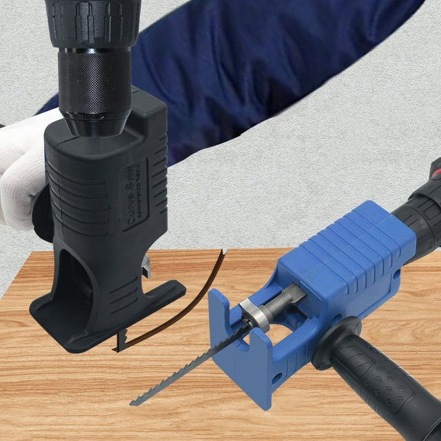 FNICEL Säbelsäge Adapter für elektrische Bohrmaschinen zum Schneiden von Holz, PVC und Stahl - Bild 1