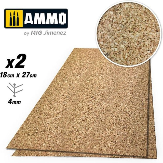 AMMO by MIG Jimenez Create Cork Medium Grain, 2-teiliges Set, Natur / Holzfarben - Bild 1