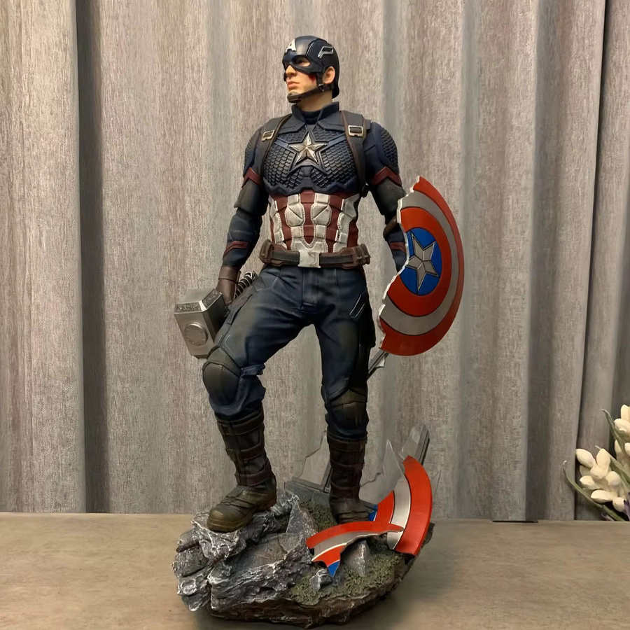 Bandai Marvel Captain America Endgame Statue, PVC-Figur, 40 cm, Bunt / Mehrfarbig - Bild 3