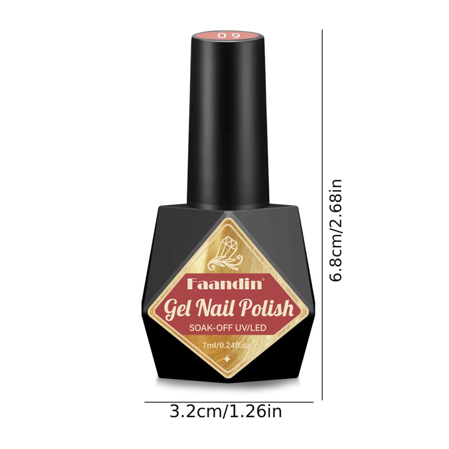 Faandin Gel Nagellack-Set Nude Color Series, 12 Stück, Damen - Bild 3