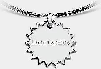 STIGMA Stern-Anhänger, Edelstahl, Silber, Unisex - Bild 1