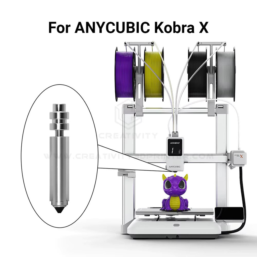Anycubic Kobra X Schnellwechsel-Bimetall-Düse für FDM 3D-Drucker, Farbe: Silber - Bild 3