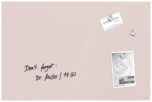 Sigel Glas-Magnetboard Artverum in Pink, B: 60 cm, H: 40 cm - Bild 1