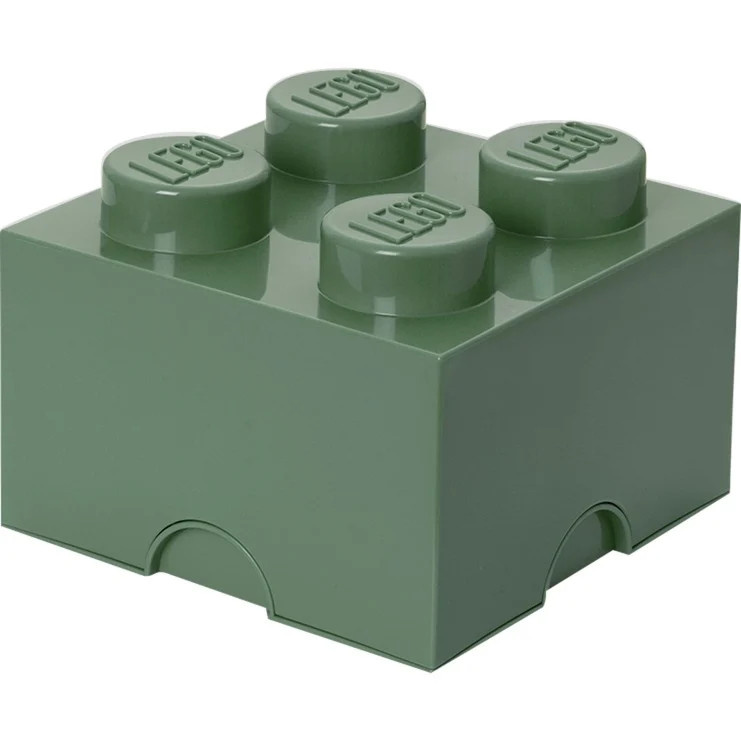LEGO Storage Brick 4 Aufbewahrungsbox sandgrün - Bild 1