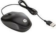 HP Travel Maus Schwarz, optisch, 3 Tasten, kabelgebunden, USB-A Anschluss - Bild 1