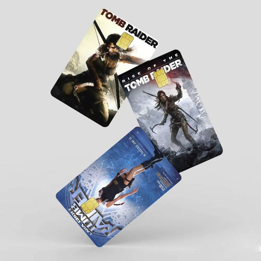 Lara Croft Tomb Raider Anime Aufkleber Set, wasserfeste Dekoration für Kreditkarten und Buspässe, Multicolor - Bild 6