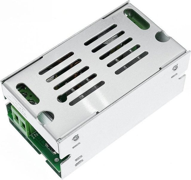 ESHYLALA DC-DC Boost Converter Step Up Spannungswandler Modul 6V-55V 10A 200W mit Aluminium Gehäuse in Silber - Bild 1