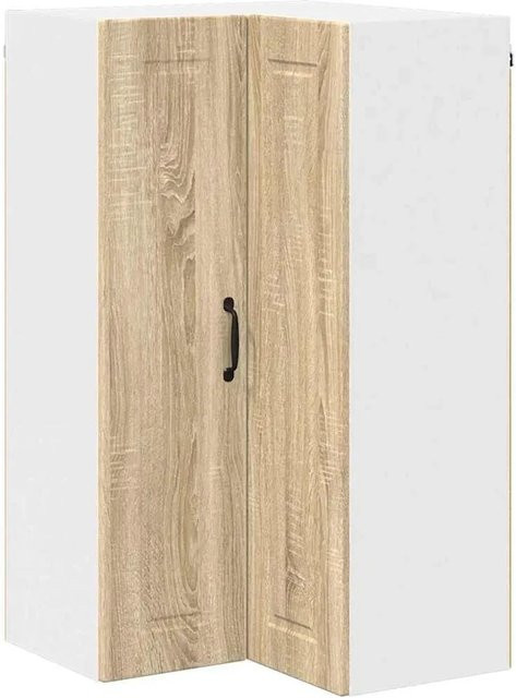 vidaXL Küchen-Eckschrank PORTO in Sonoma-Eiche, Wandmontage, B/T/H: 57 x 57 x 100 cm - Bild 1