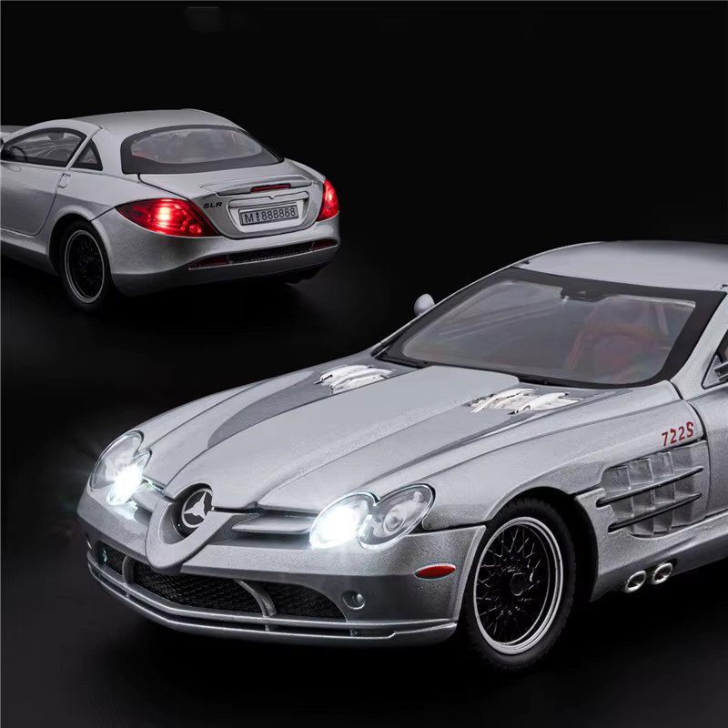 WELLY SLR Klassische Sportwagen Modell, 1:24, Metall, mit Sound und Licht - Bild 2