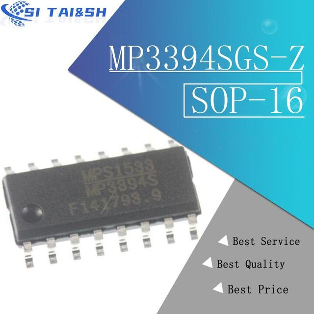 Si Tai&SH MP3394SGS-Z MP3394S LCD Power Management Chip SOP-16 in Schwarz, 5er-Set - Bild 1