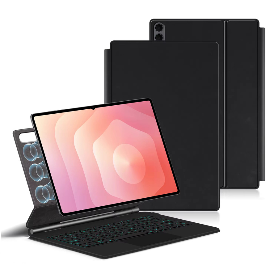 Magnetische Tastatur mit Trackpad für Samsung Galaxy Tab S11 Ultra 14,6 Zoll und Tab S11 11 Zoll 2025 Schutzhülle in Schwarz oder Weiß - Bild 6