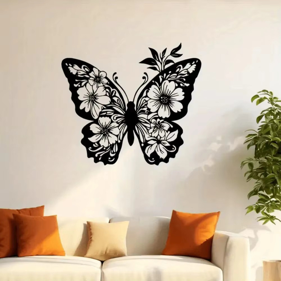 Moderne Wandskulptur Schmetterling von CIFBUY aus Acryl in Schwarz - Bild 2