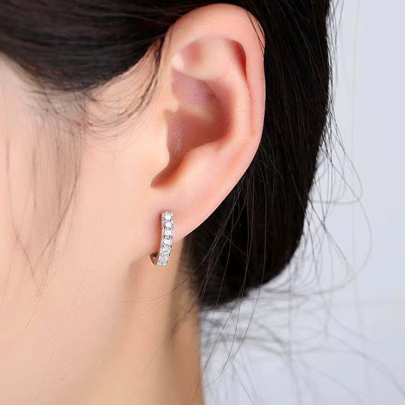 SAY Ohrstecker 925 Silber, Zirkonia, Perle, Damen - Bild 1