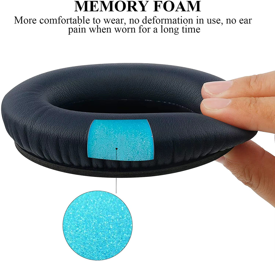 Bose Ersatz-Ohrpolster aus Memory-Schaum für QuietComfort 35, 35 II und QC45 Kopfhörer in Schwarz - Bild 4