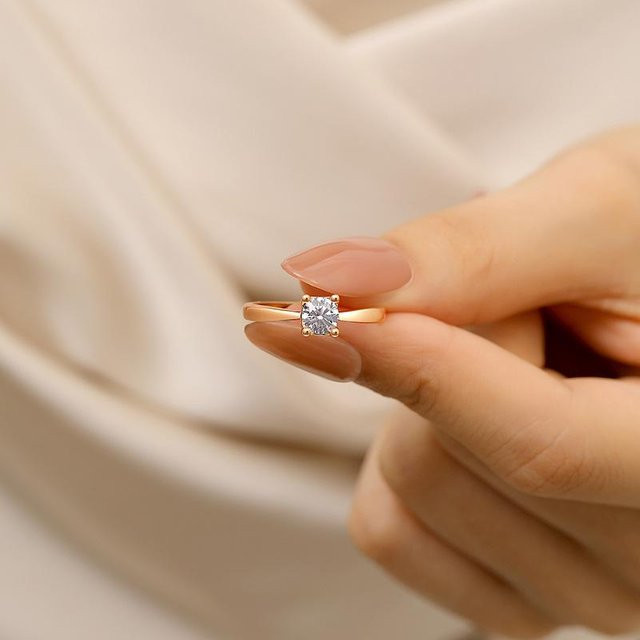 Lucky Star Jewelry Ring, Kupfer, Roségold, Zirkonia, Damen - Bild 1